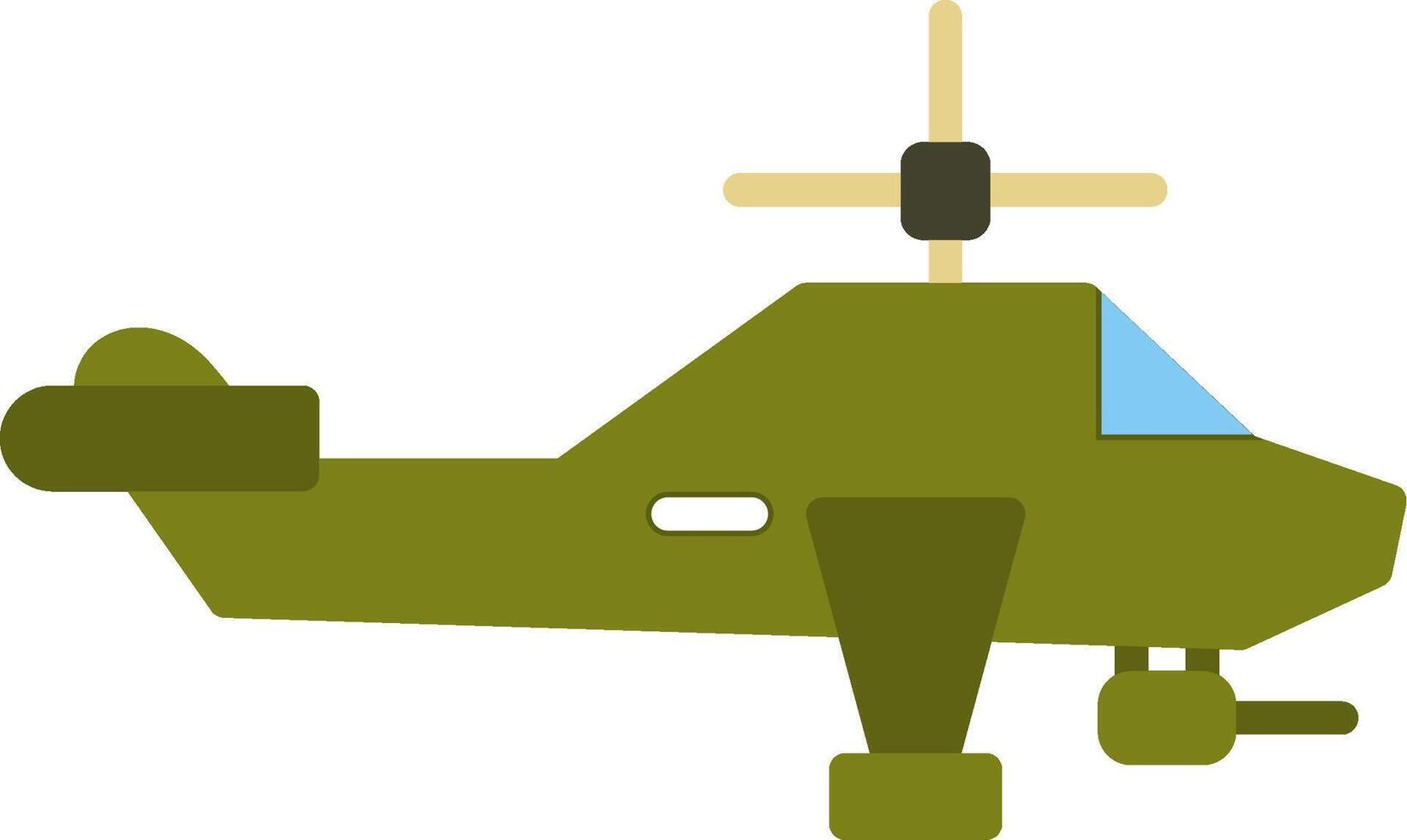 helicóptero plano icono vector