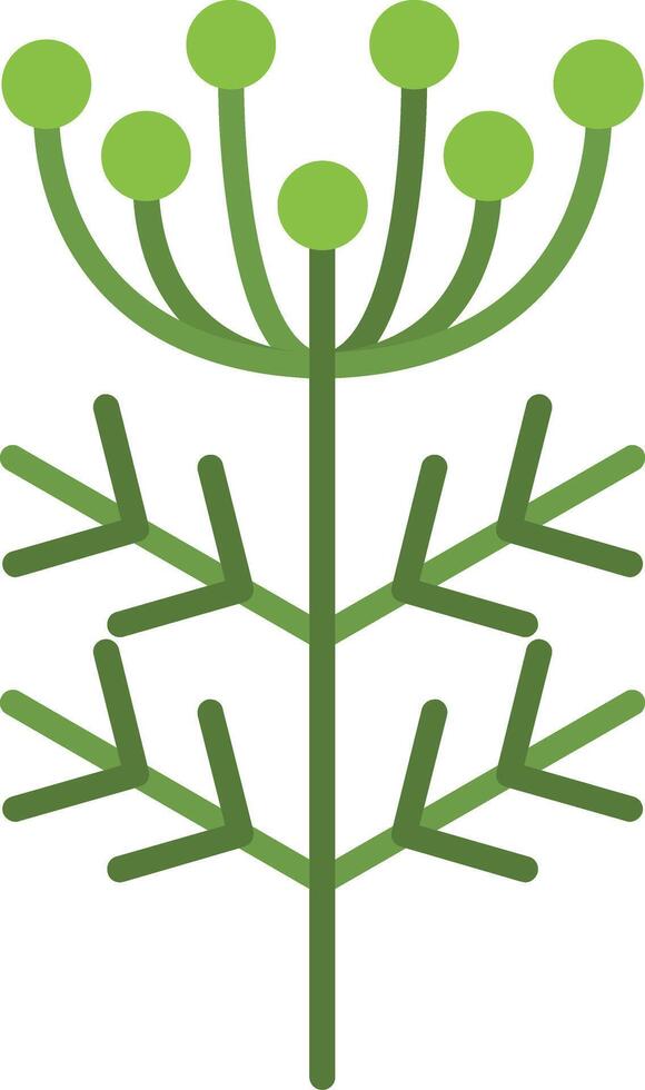 Dill Flat Icon vector
