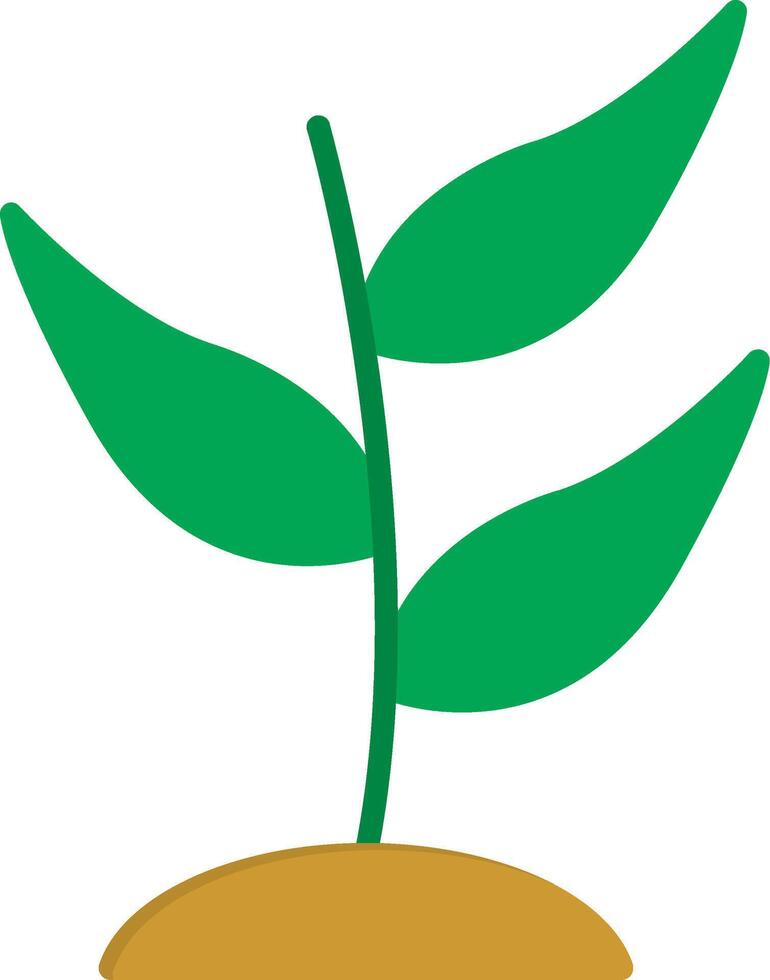 icono de planta plana vector