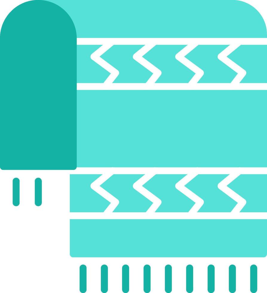 Beach Towel Flat Icon vector