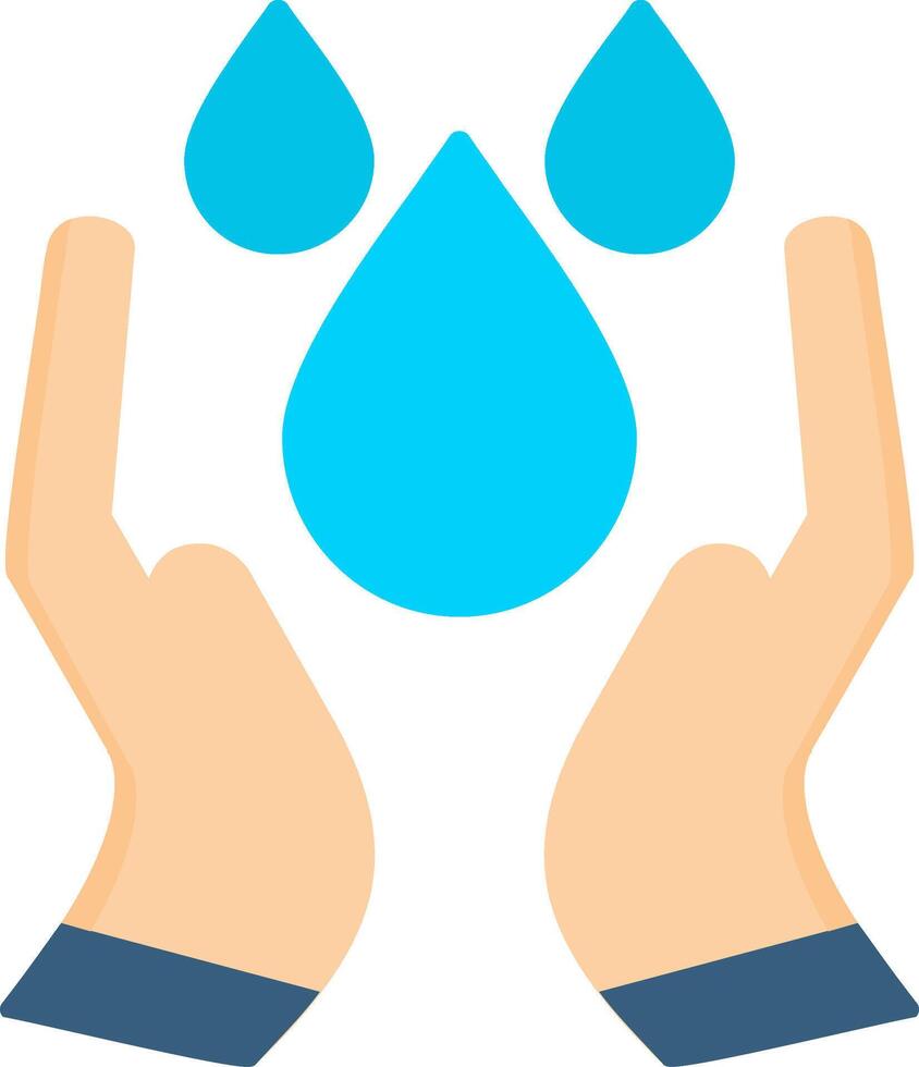 Water Saving Flat Icon vector