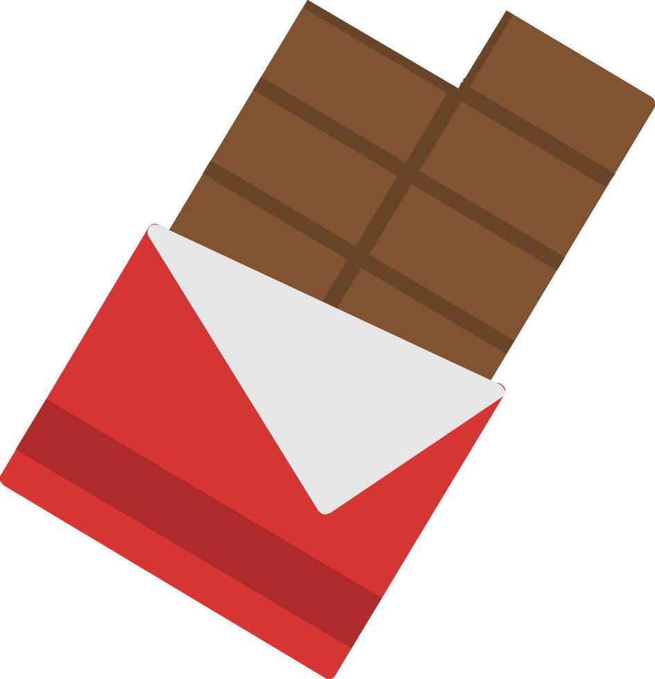 icono plano de chocolate vector