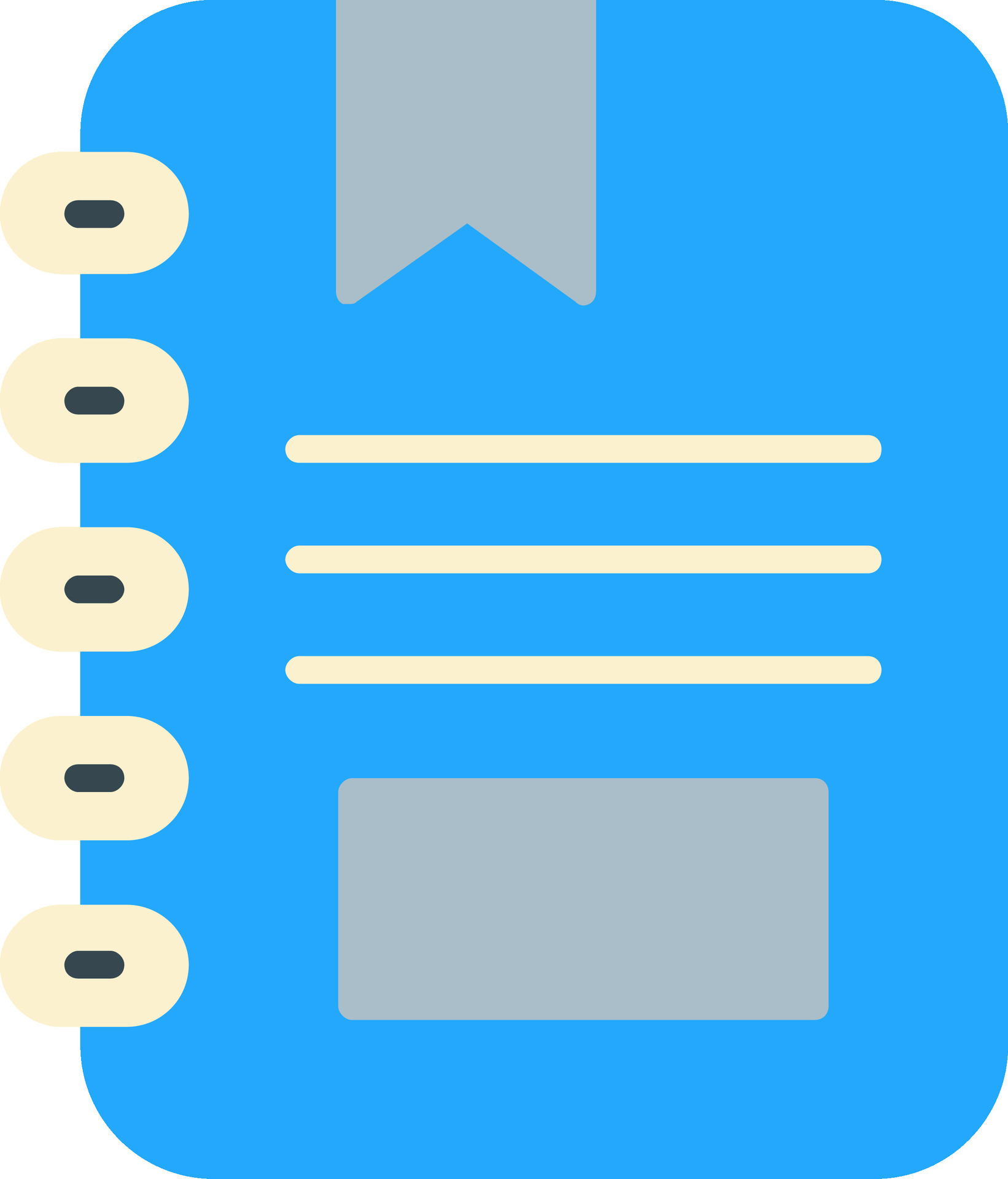 Notebook Flat Icon 43323578 Vector Art at Vecteezy