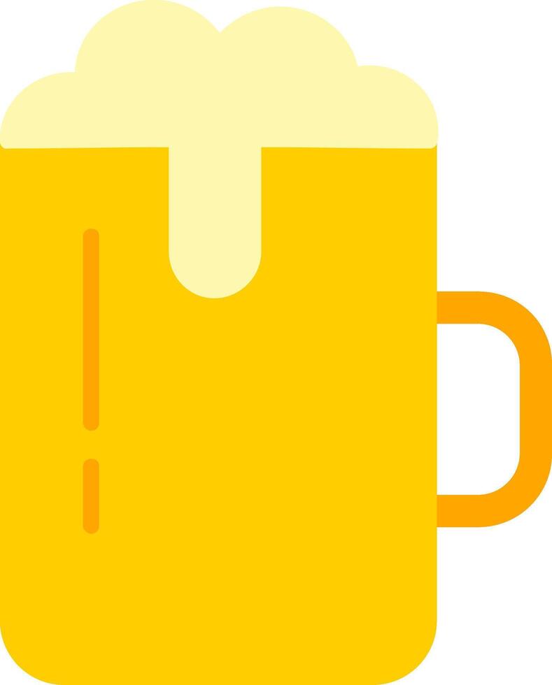 icono de cerveza plana vector