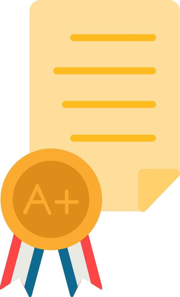 Diploma Flat Icon vector