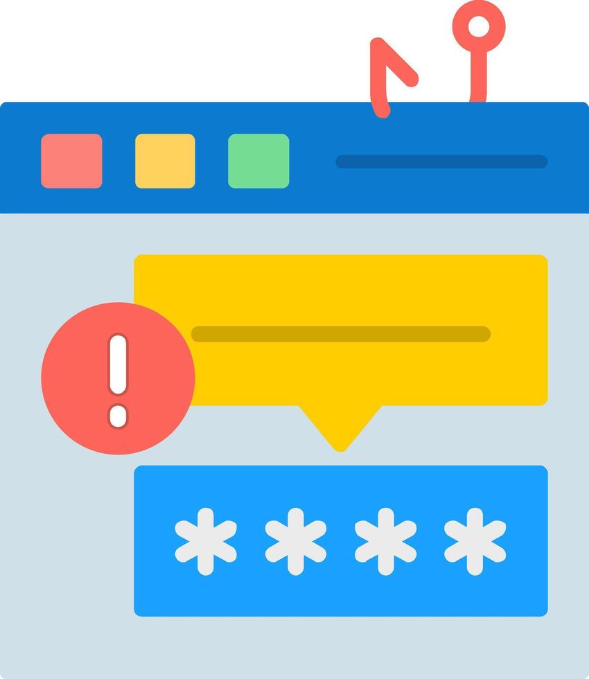 Spoofing Flat Icon vector