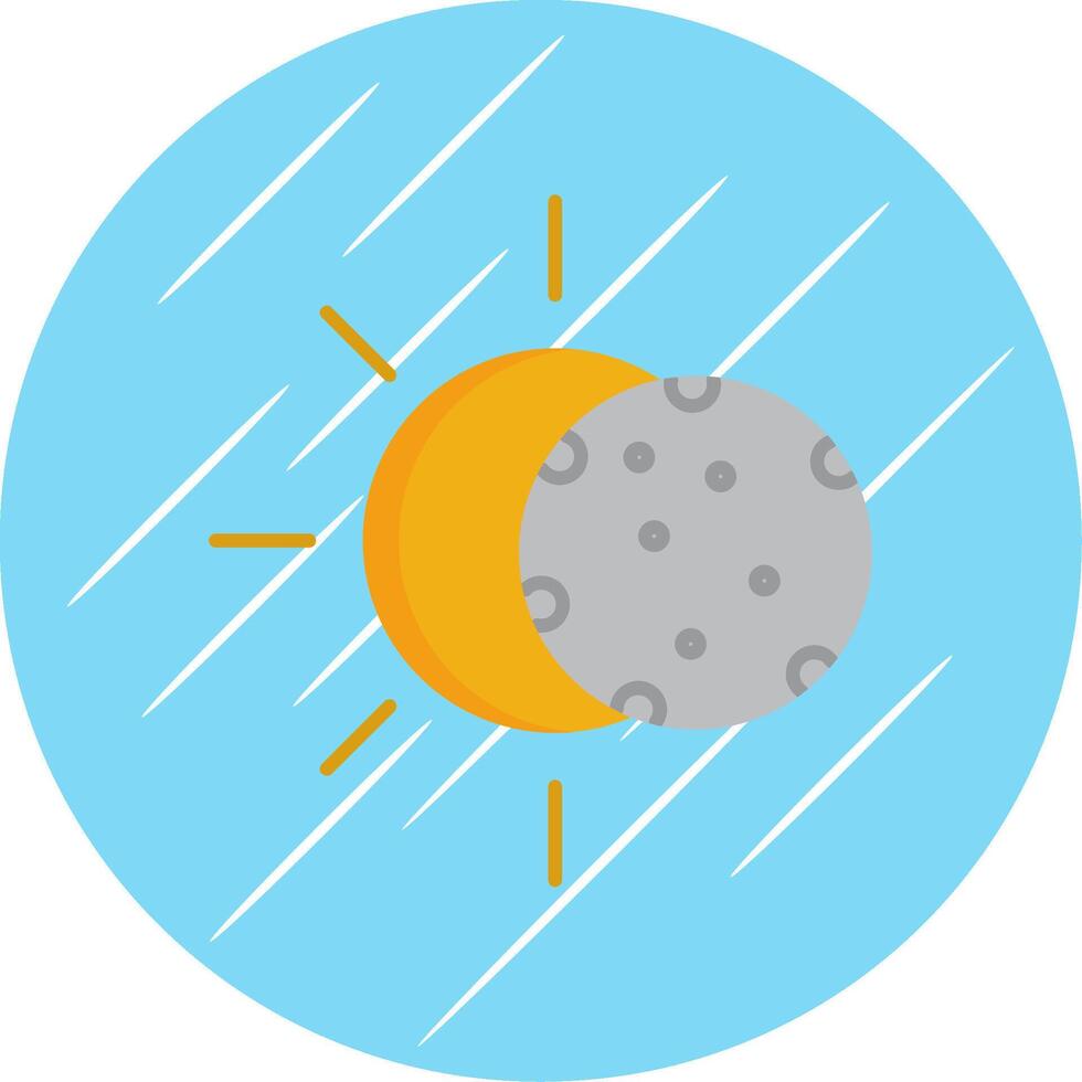 Solar Flat Blue Circle Icon vector
