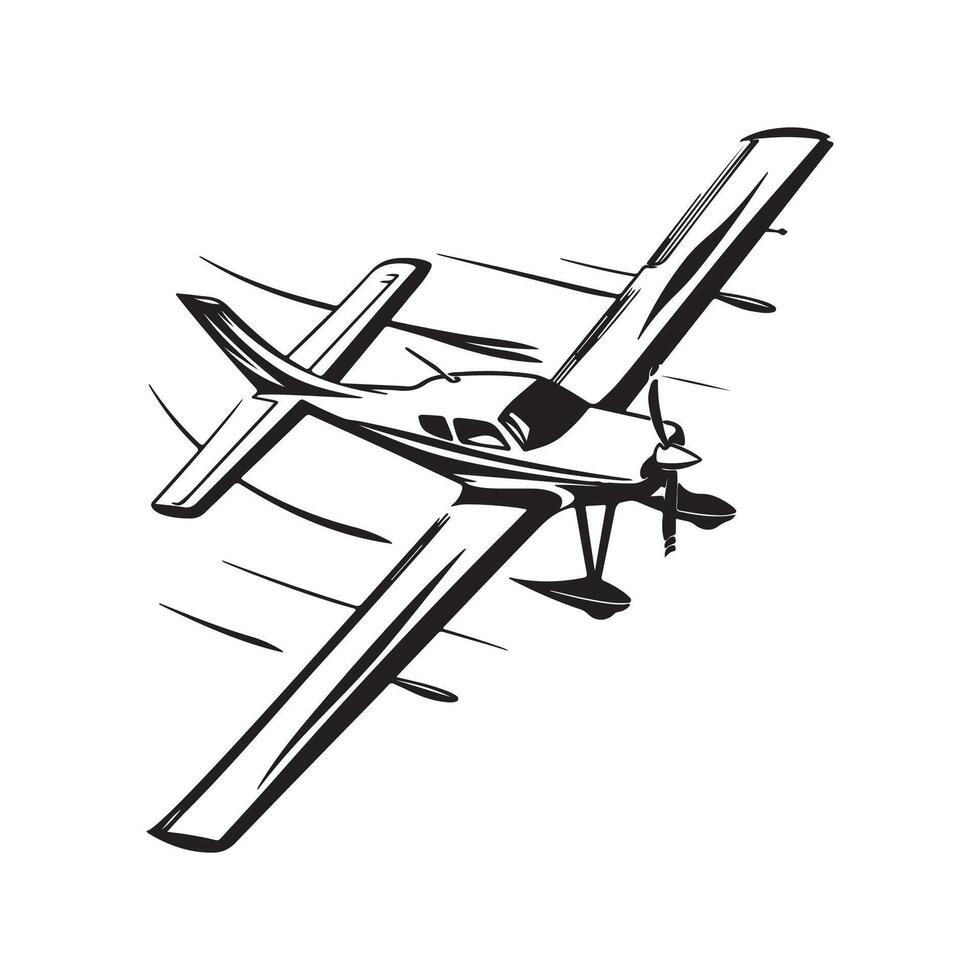 Glider Plane Design, Art, Icons, and Graphics vector