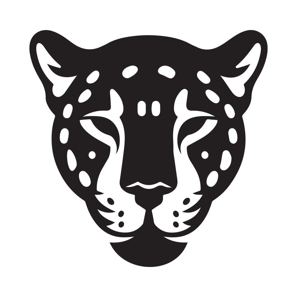 puma leopardo cabeza logo icono diseños Arte valores ilustración vector