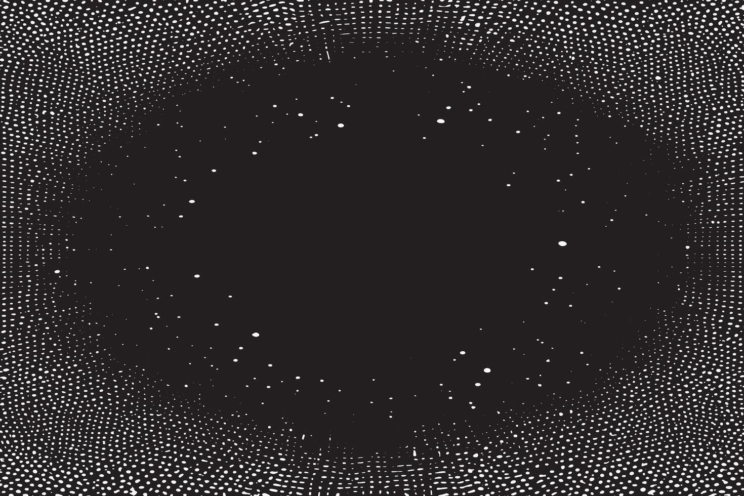 Monochrome Illustration, Halftone Effect with Graduated Dot Density vector