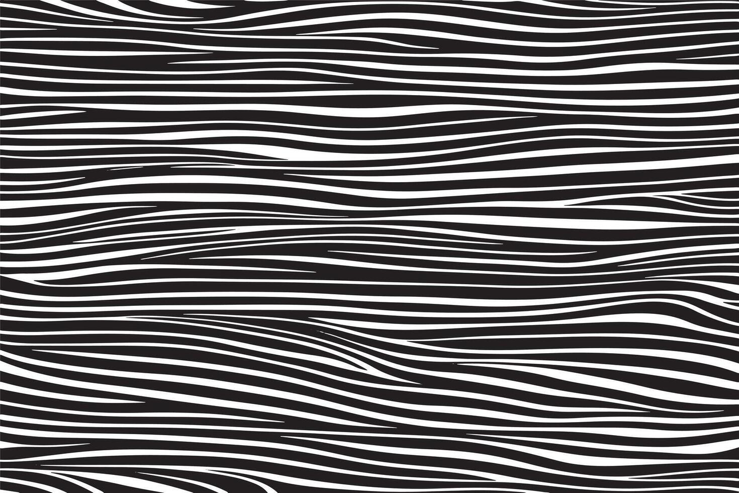 High-Resolution Black and White Wavy Zebra Print Illustration Background Texture vector