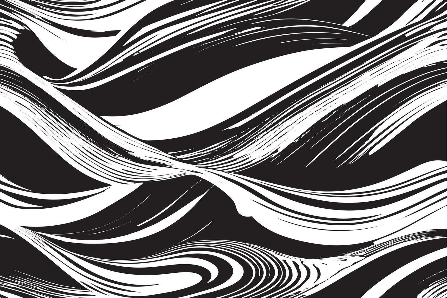 Black and White Wave Pattern A Minimalist Ocean Breeze vector
