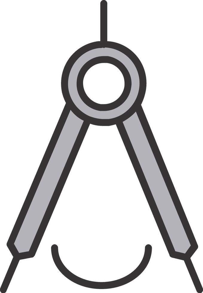 Precision Line Filled Icon vector