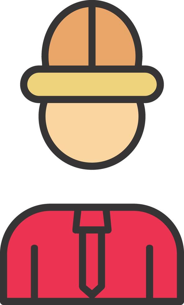 Architect Line Filled Icon vector