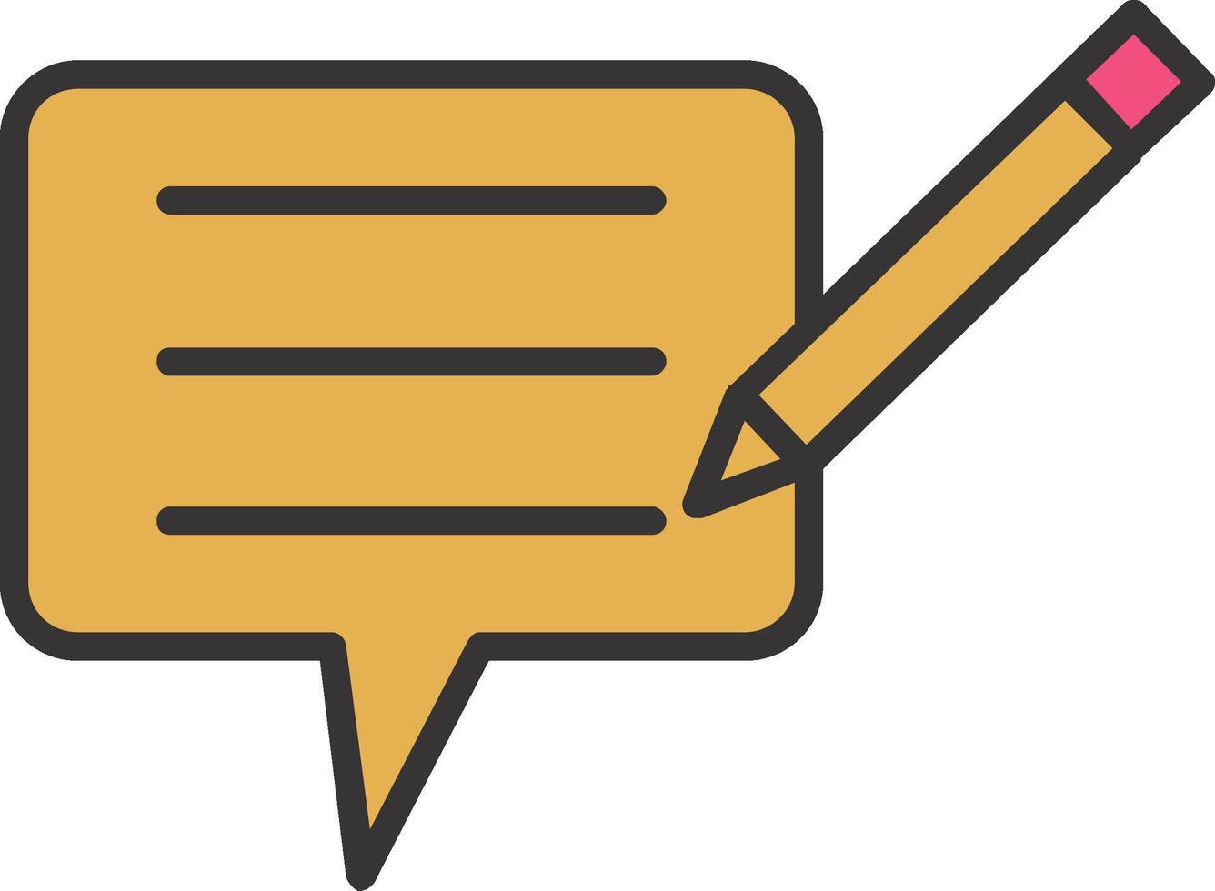 Blog Line Filled Icon vector