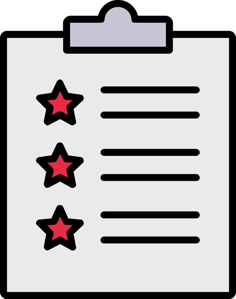 Feedback Form Line Filled Icon vector