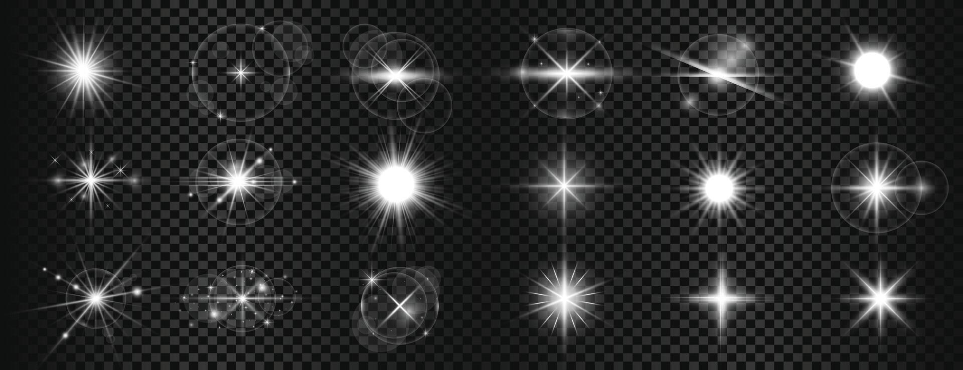 colección de transparente láser haz antecedentes en plata rayos vector