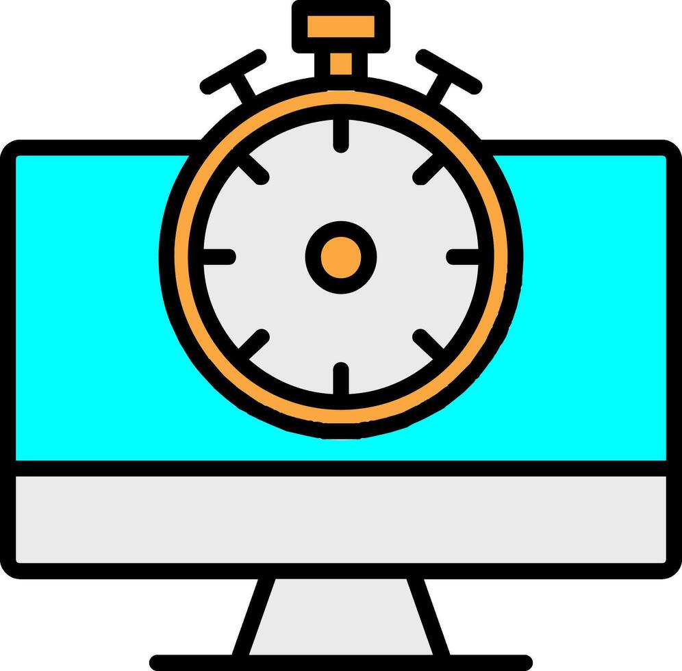 High Speed Communication Line Filled Icon vector
