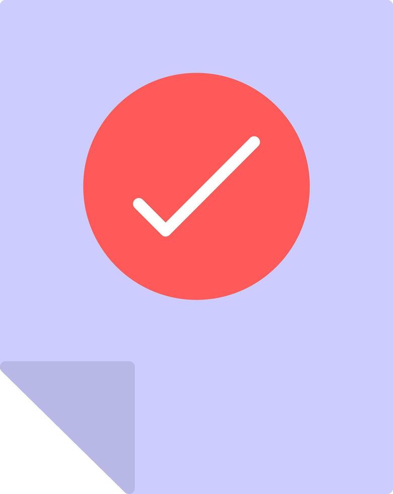 Check Flat Icon vector