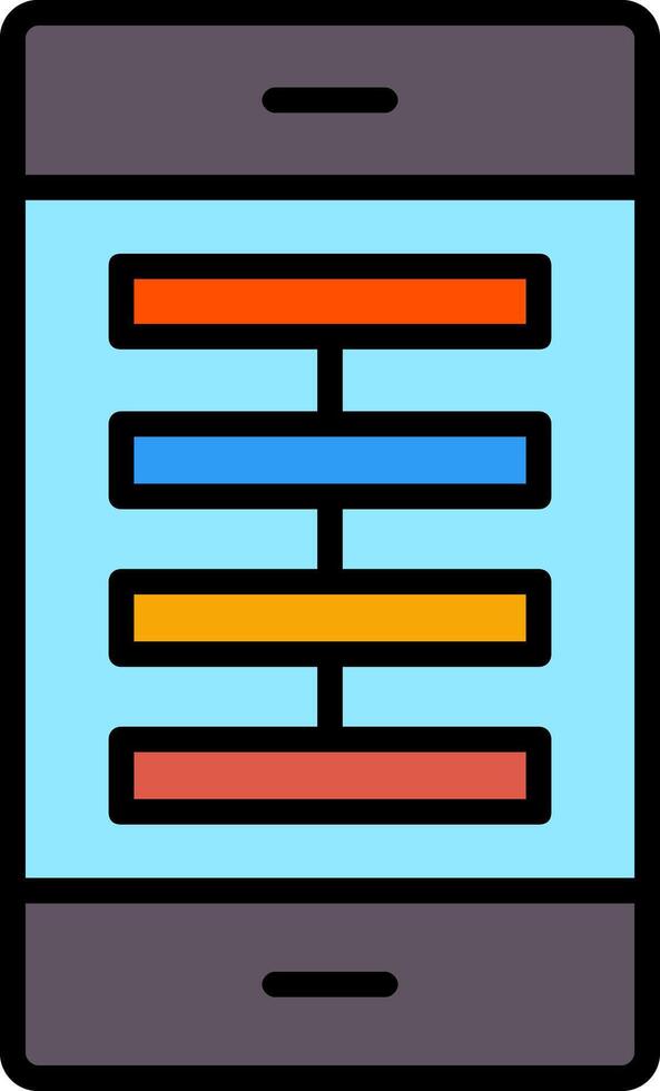 App Line Filled Icon vector