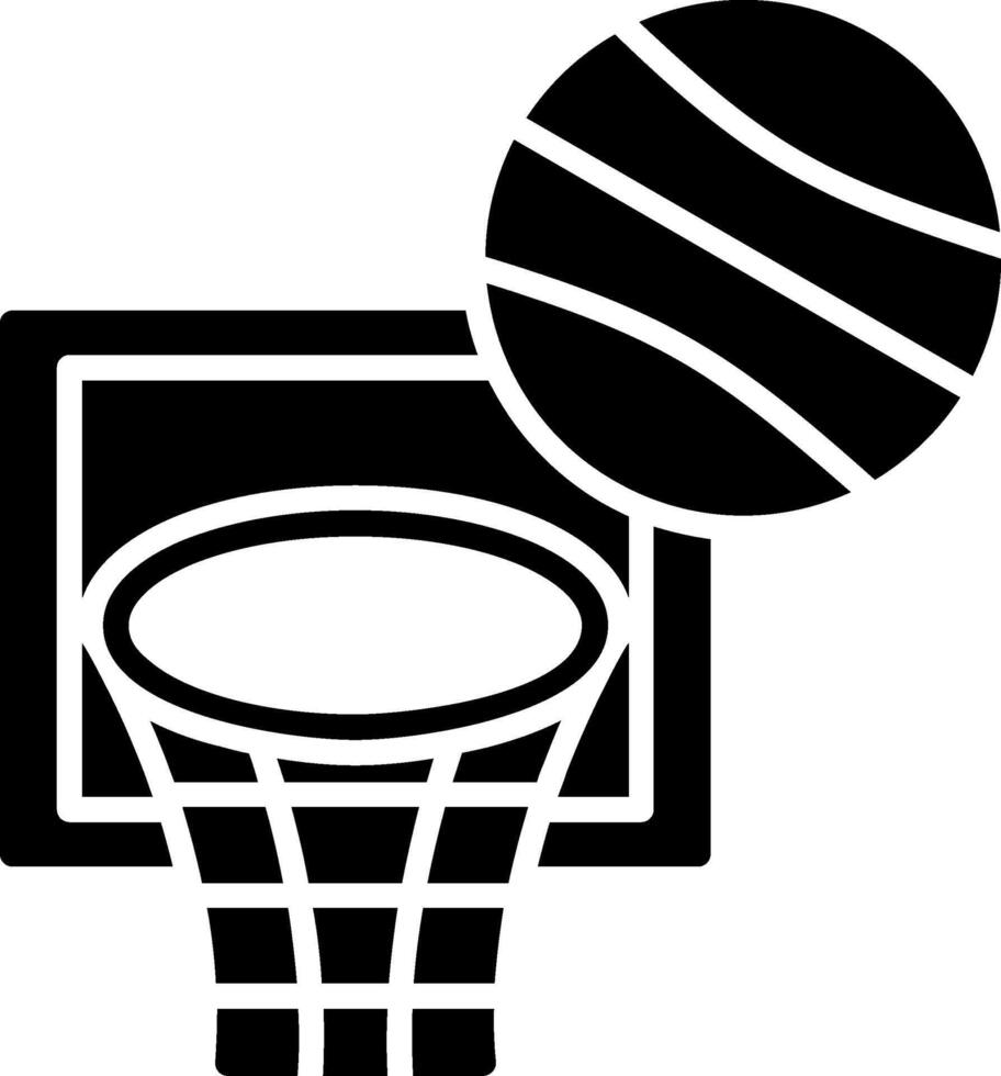 Basketball Glyph Icon vector