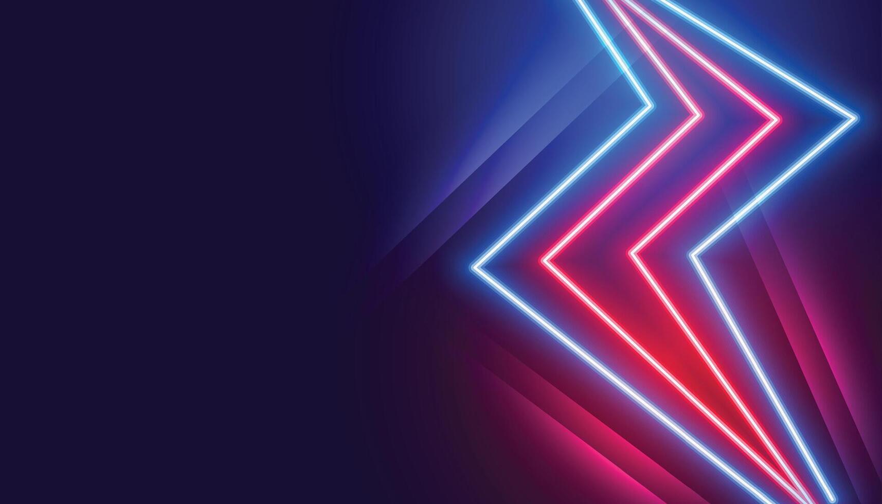 neon style abstract laser line background with text space vector