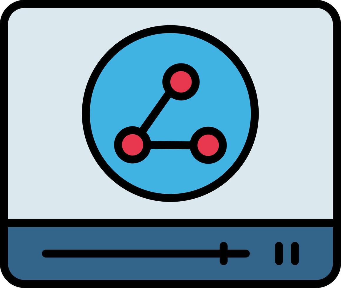 Browser Line Filled Icon vector