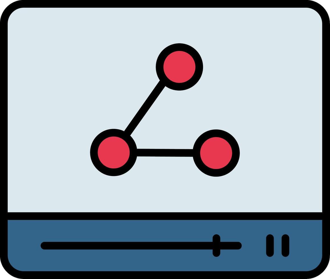 Line Filled Icon vector
