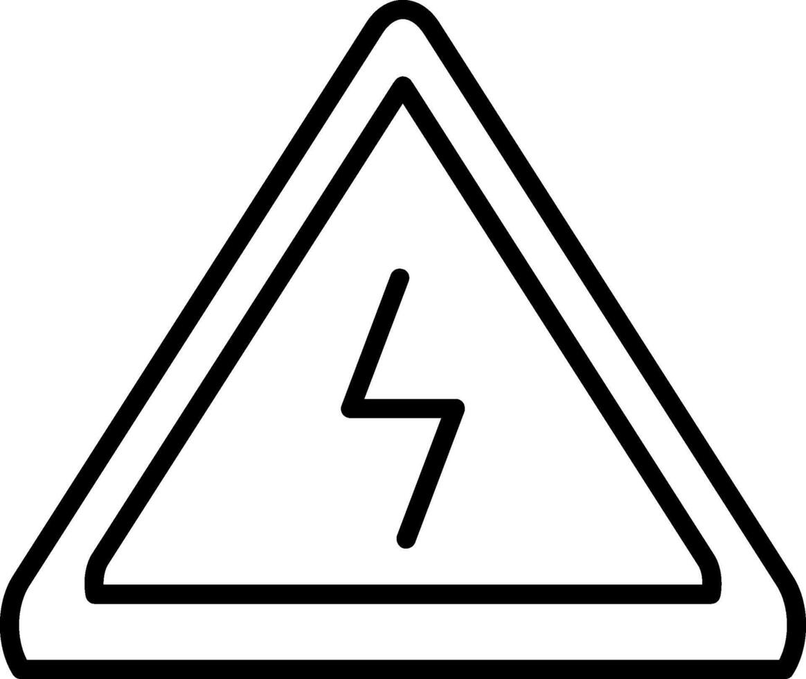 Danger Line Icon vector