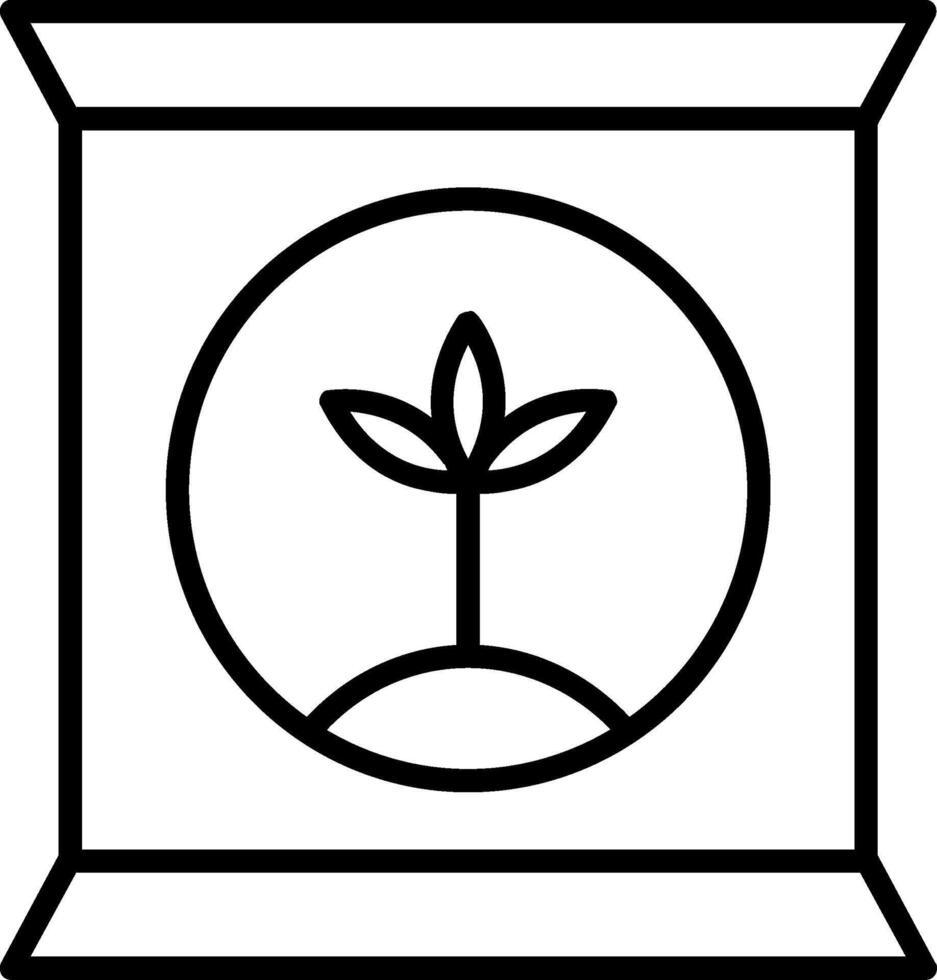 Fertilizer Line Icon vector