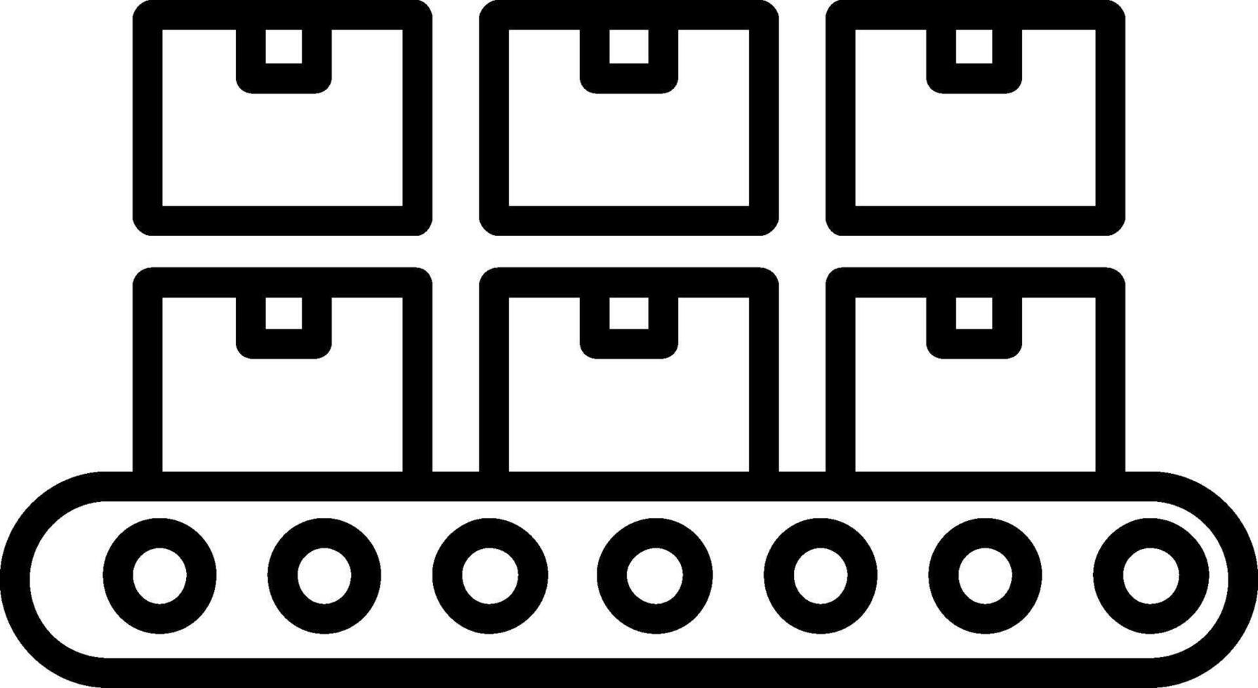 Conveyor Line Icon vector
