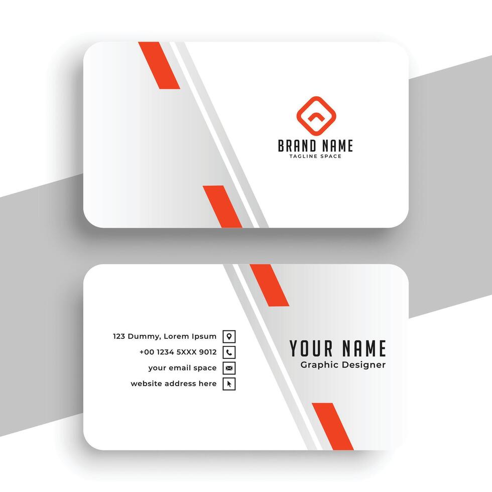 abstract professional identity card template for business promotion vector