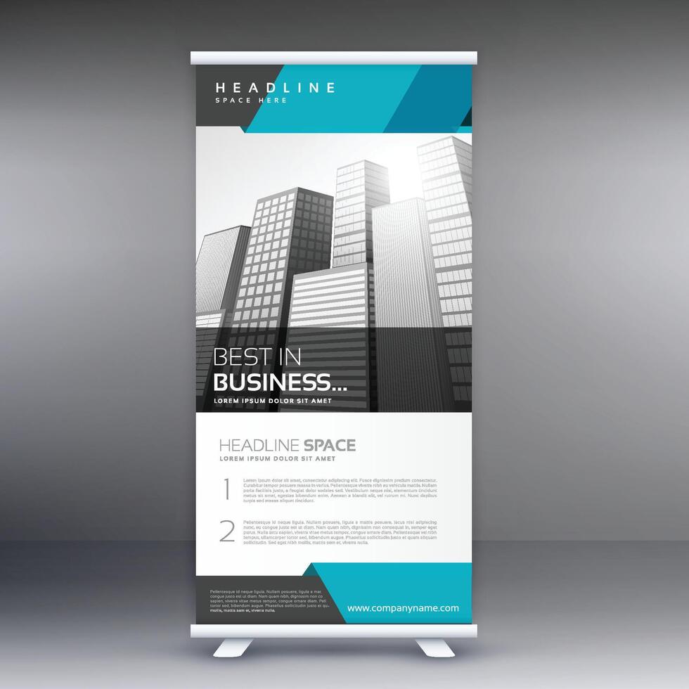 abstract professional corporate business roll up banner design illustration vector