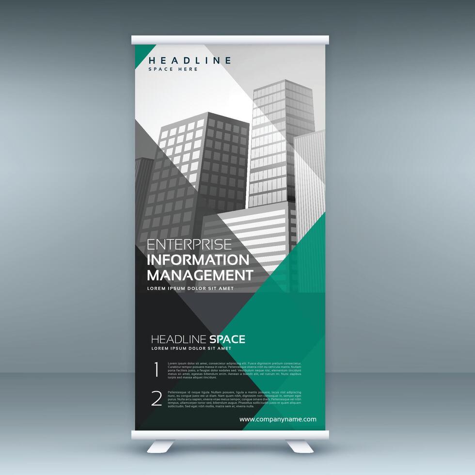 abstract professional corporate business roll up banner design illustration vector