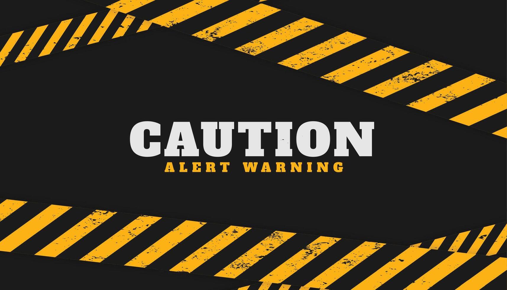 caution alert dark background for construction or restriction area vector