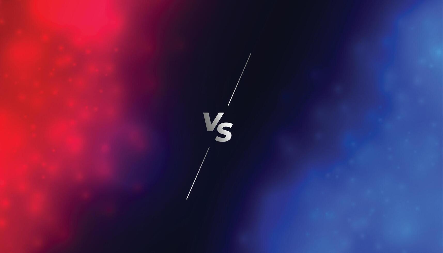 red and blue versus vs battle banner for esport tournament vector