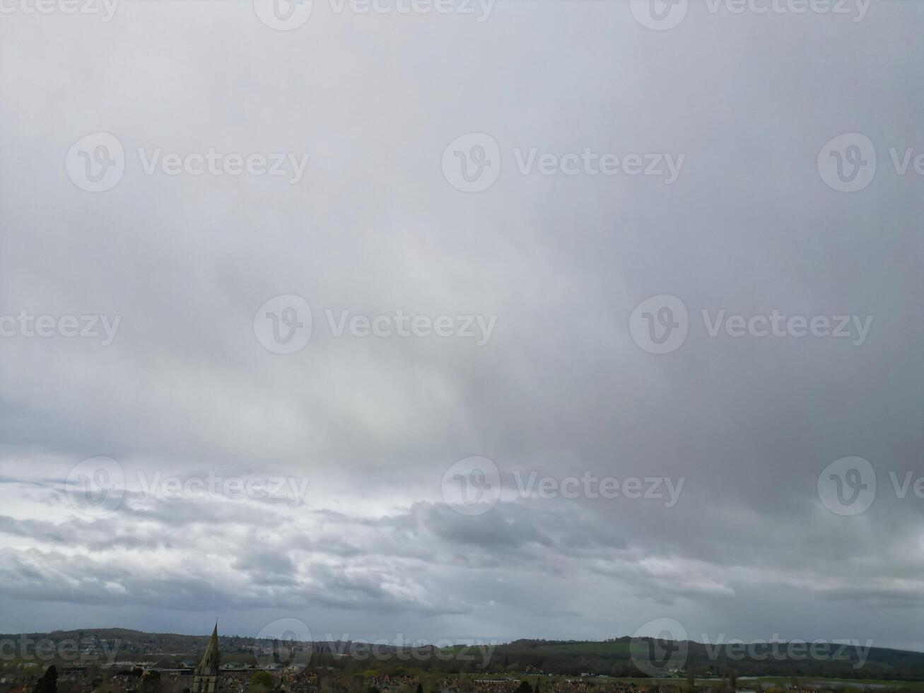 Beautiful Sky and Clouds over Oxford City of England UK photo