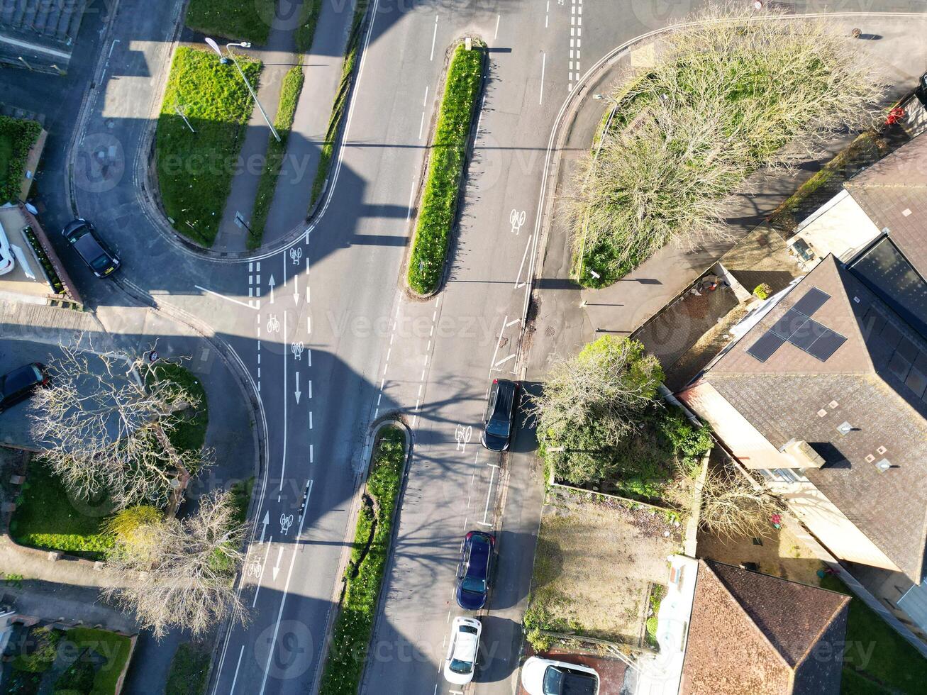 High Angle View of British Historical City of Oxford, Oxfordshire, England United Kingdom. March 23rd, 2024 photo