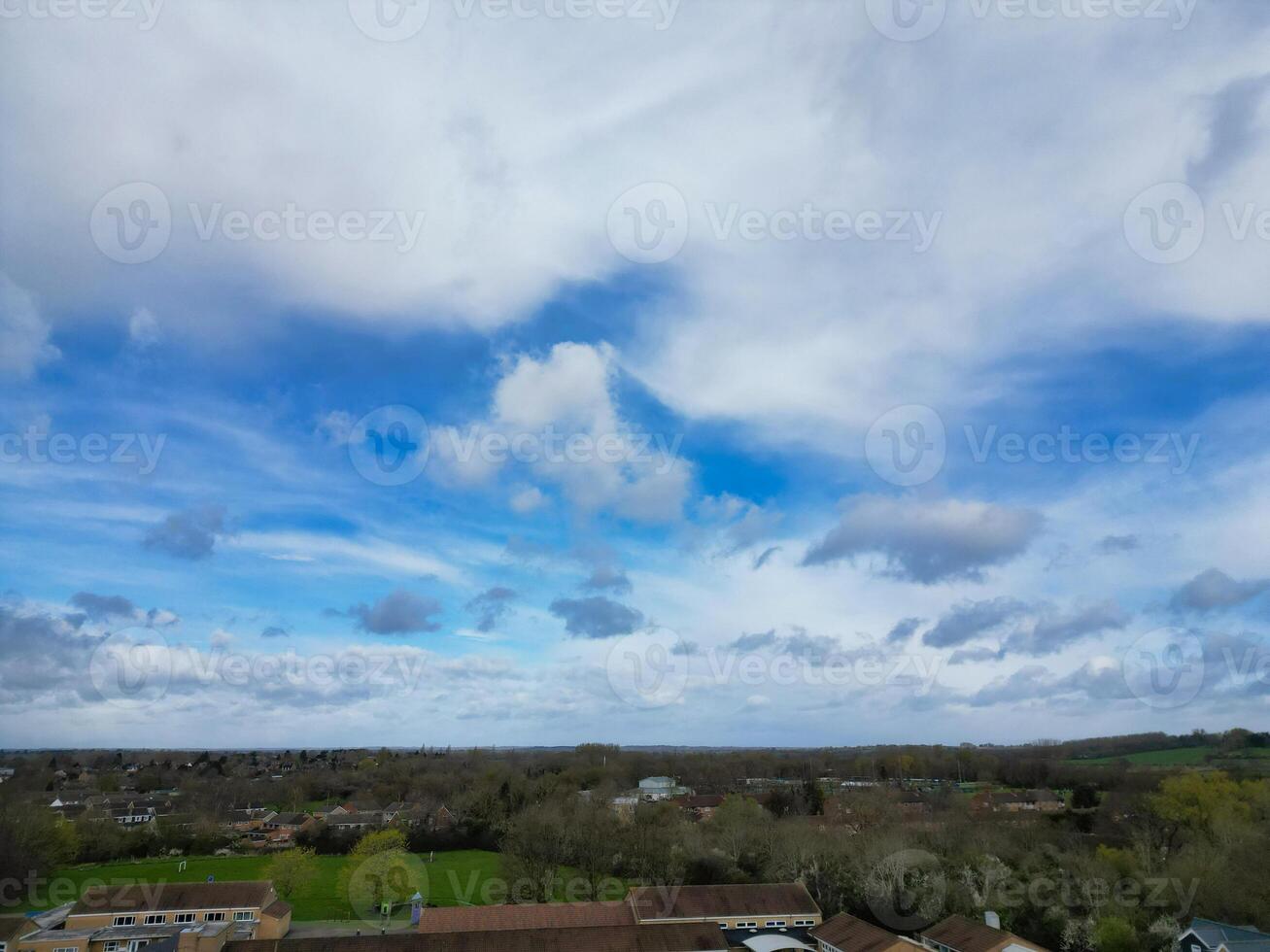 High Angle View of British Historical City of Oxford, Oxfordshire, England United Kingdom. March 23rd, 2024 photo