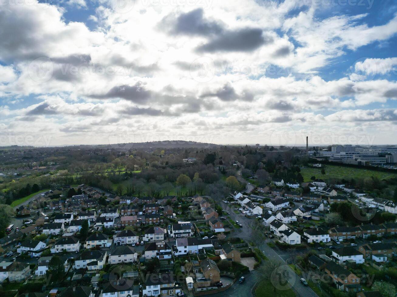 alto ángulo ver de británico histórico ciudad de oxford, Oxfordshire, Inglaterra unido Reino. marzo 23, 2024 foto