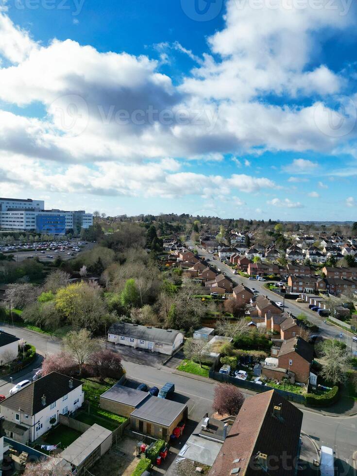 High Angle View of British Historical City of Oxford, Oxfordshire, England United Kingdom. March 23rd, 2024 photo