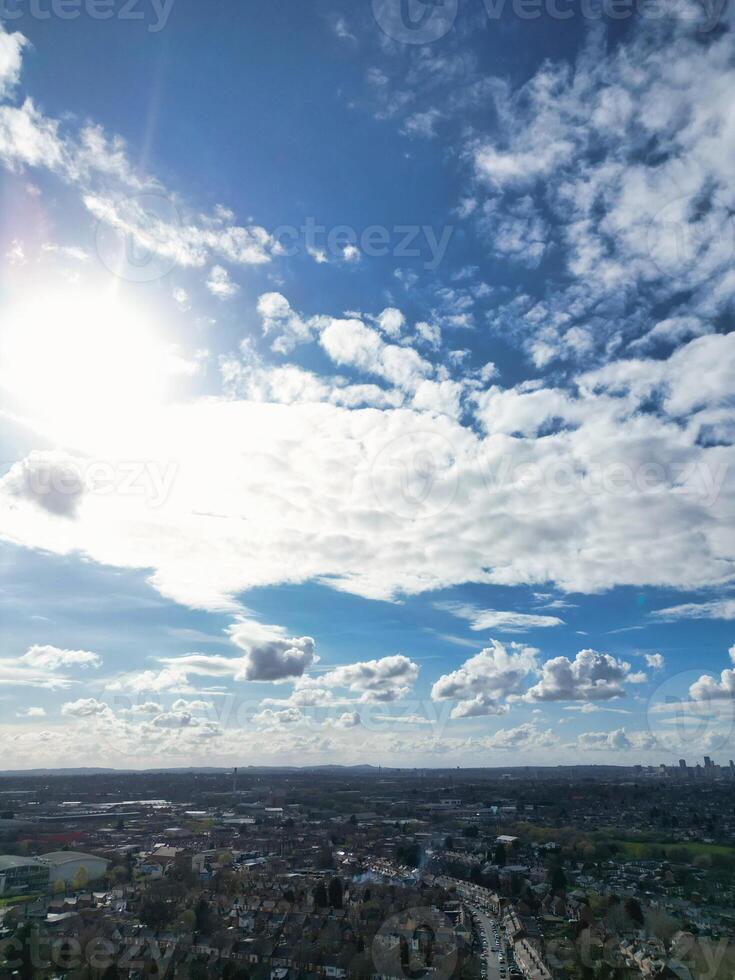 High Angle View of Residential District at Birmingham City of England United Kingdom, March 30th, 2024 photo