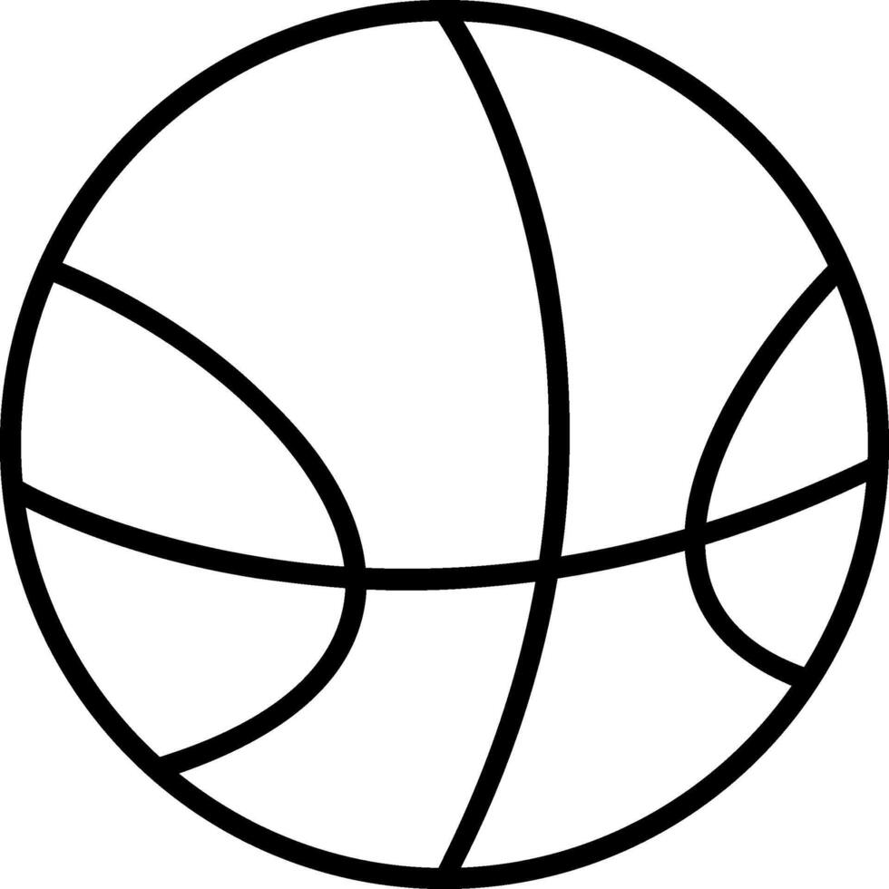 Basketball Line Icon vector