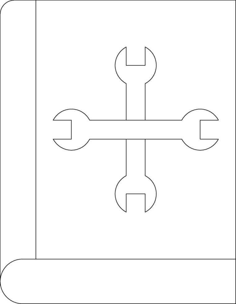 User Manual Line Icon vector
