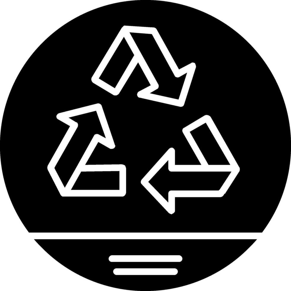 Recycle Glyph Icon vector