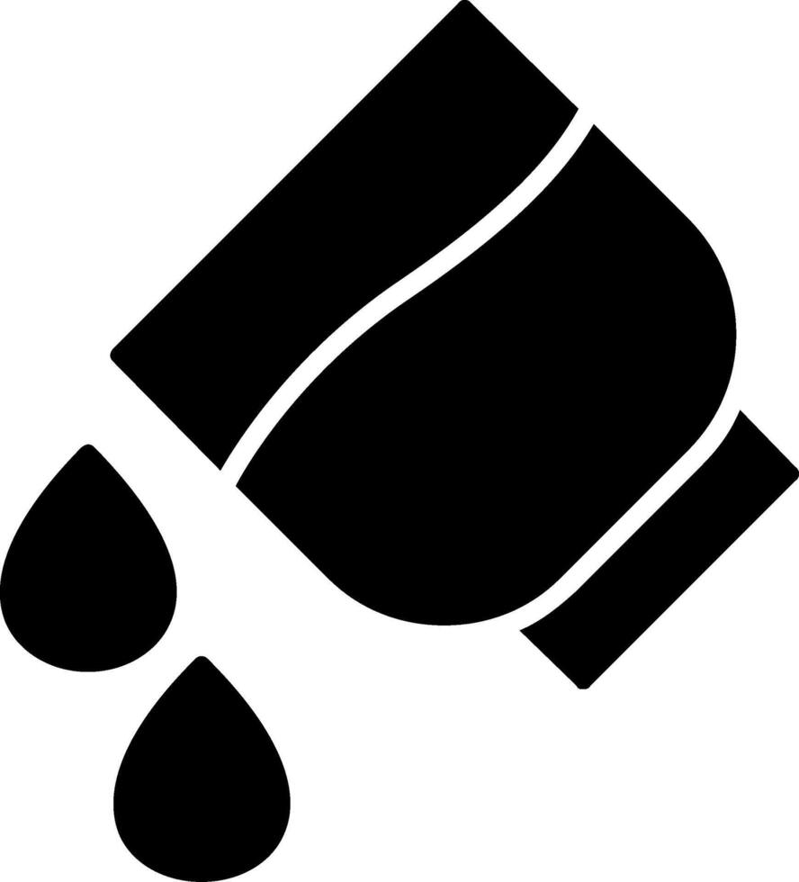 Add Water Glyph Icon vector