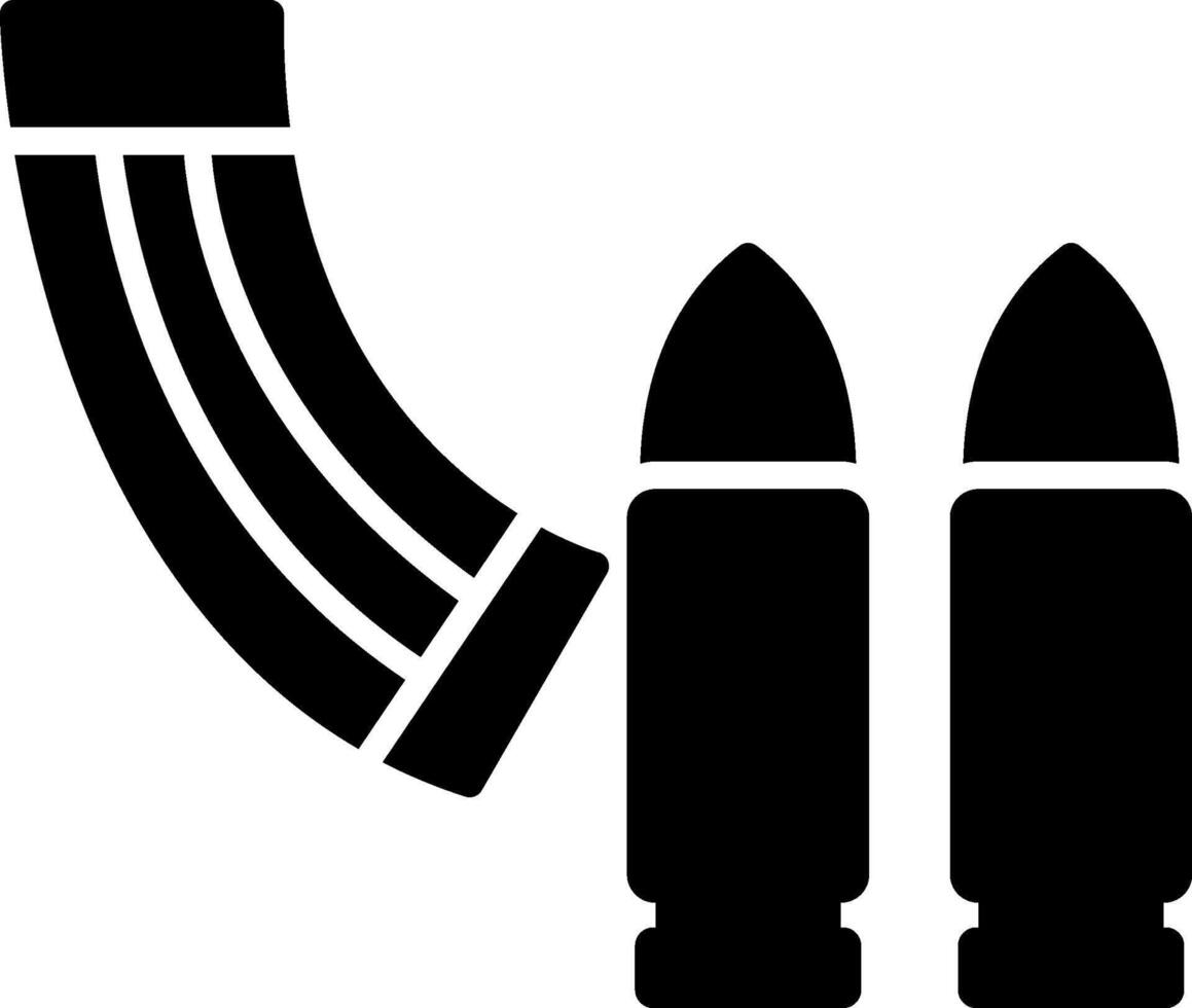 Ammunition Glyph Icon vector