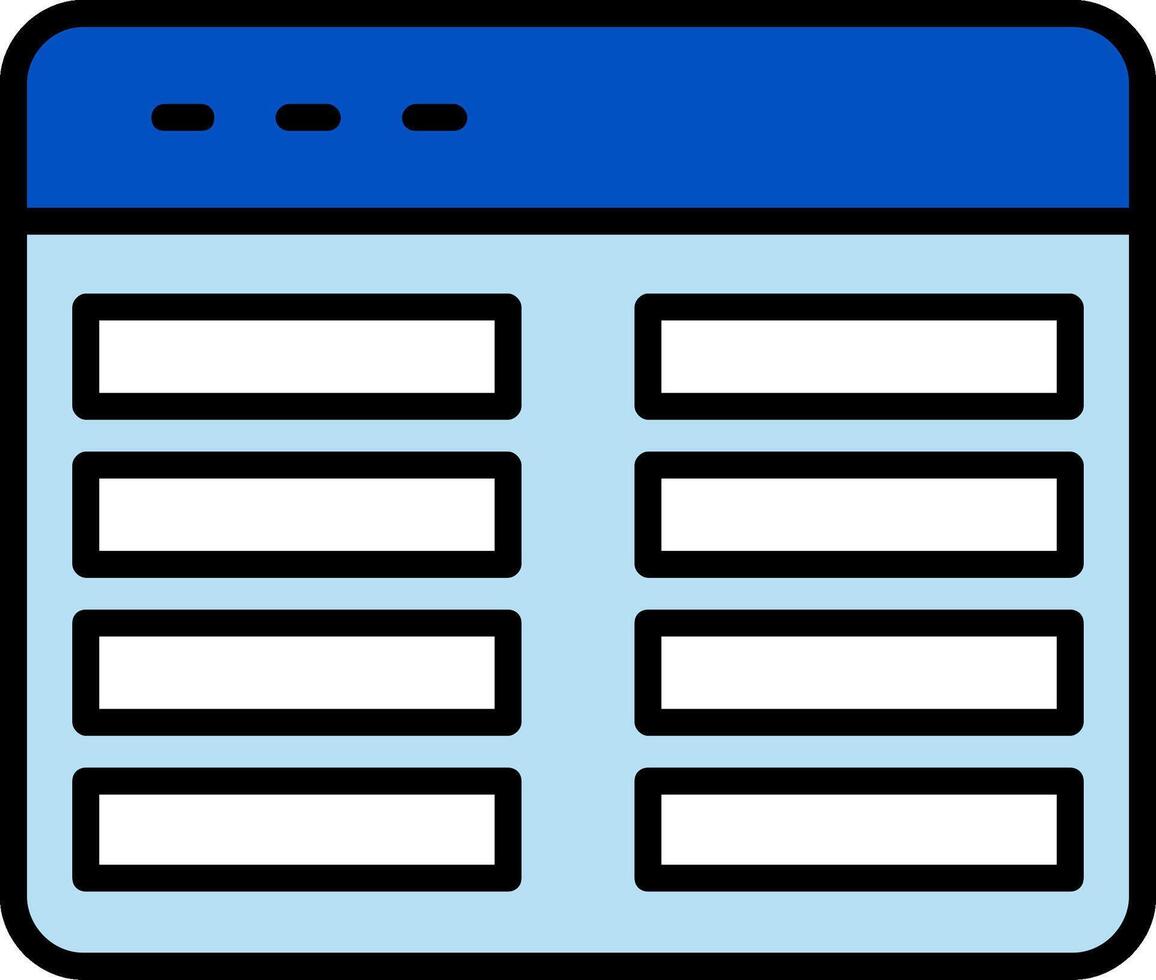 Web Programming Line Filled Icon vector
