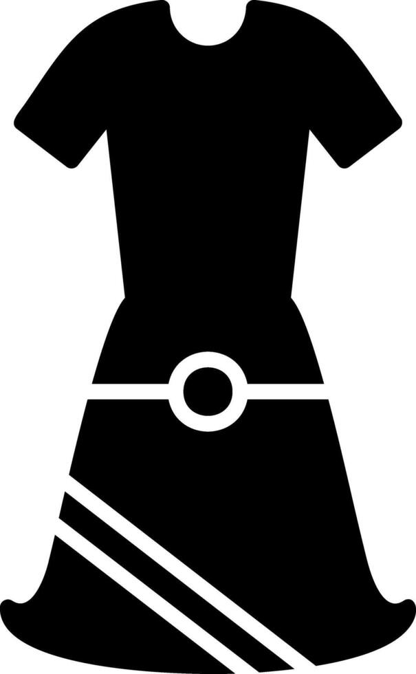 icono de glifo de vestido vector