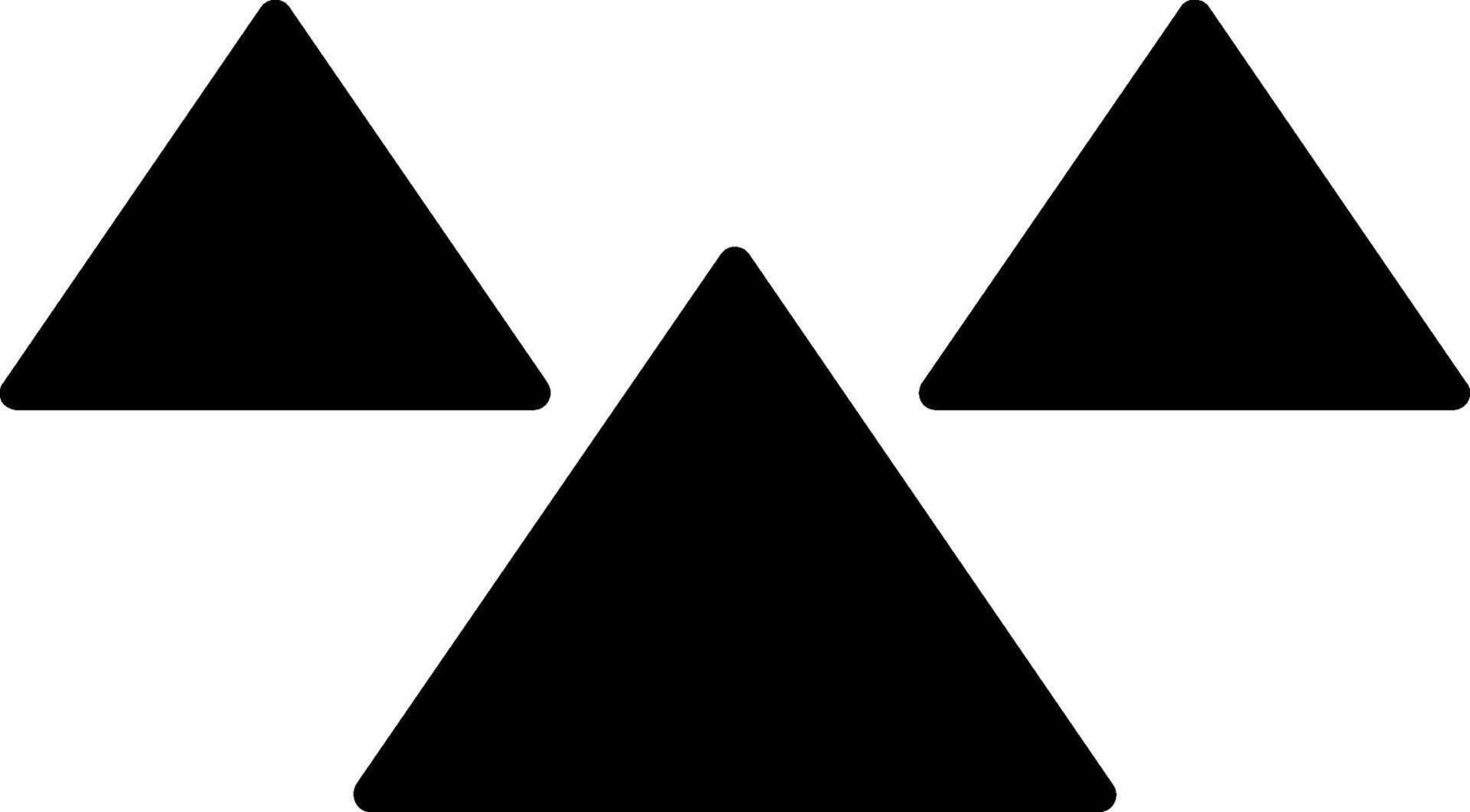Triangles Glyph Icon vector